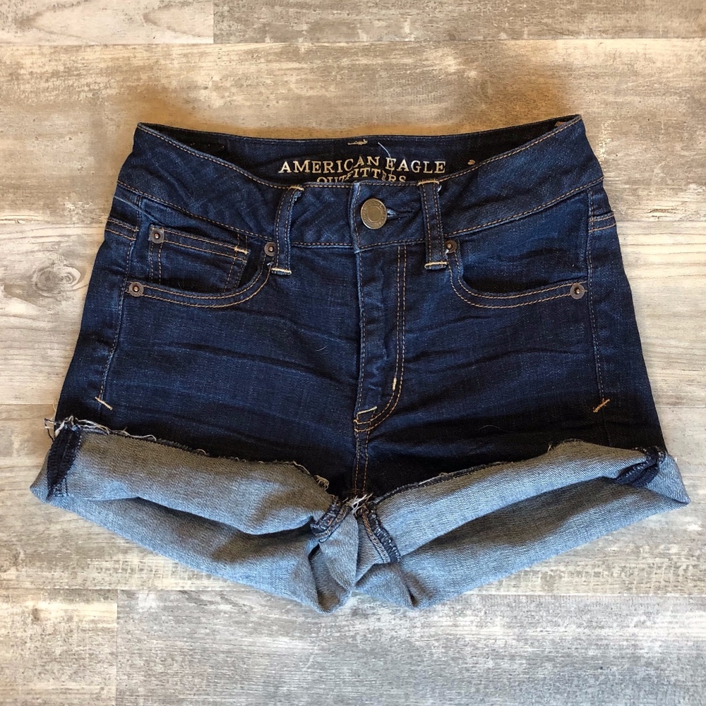 American Eagle Jean Shorts (size 0)